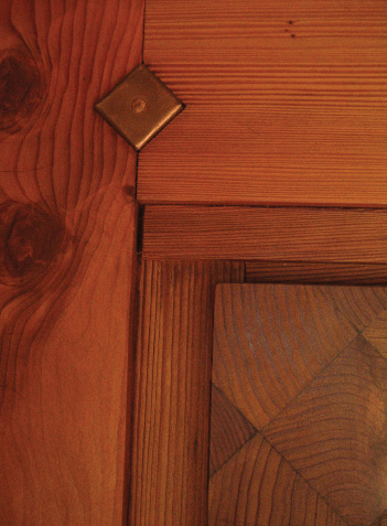 Herringbone door detail